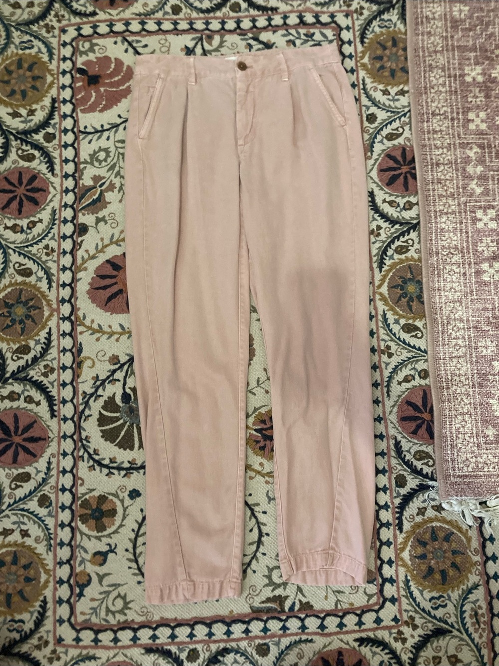 Women's Pink Anthropologie Relaxed Fit Pants